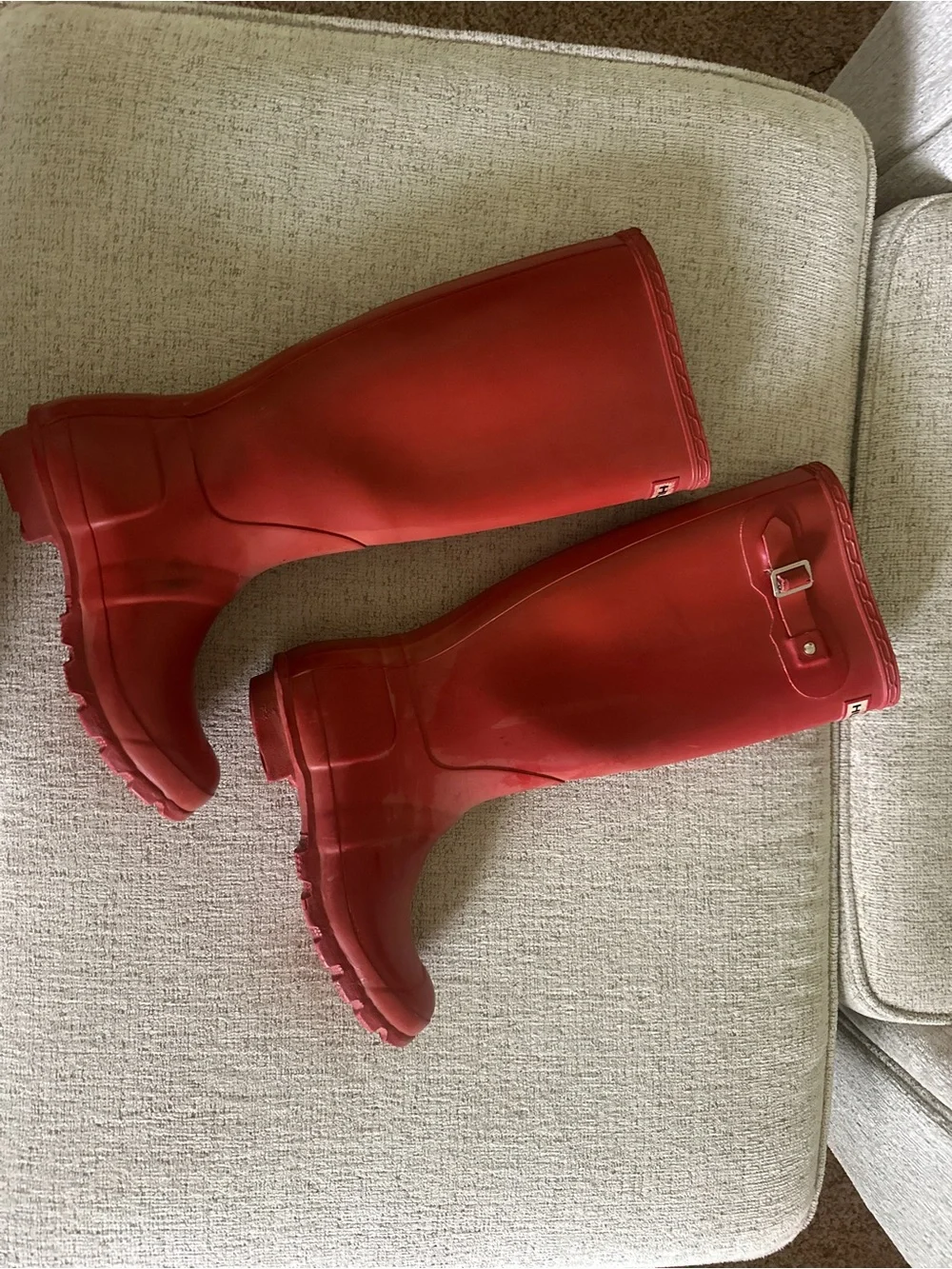 Hunter Tall Rain Boots in Red